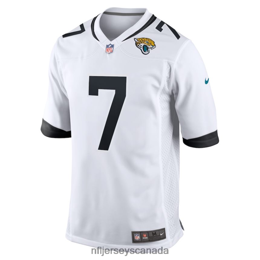 Men Jacksonville Jaguars Byron Leftwich Nike White Retired Player Game Jersey Clothing NFL TBXFR64482