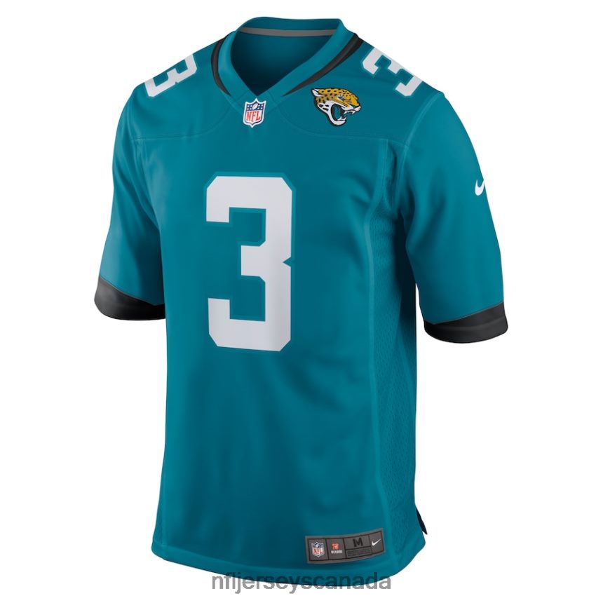 Men Jacksonville Jaguars CJ Beathard Nike Teal Game Jersey Clothing NFL TBXFR64150
