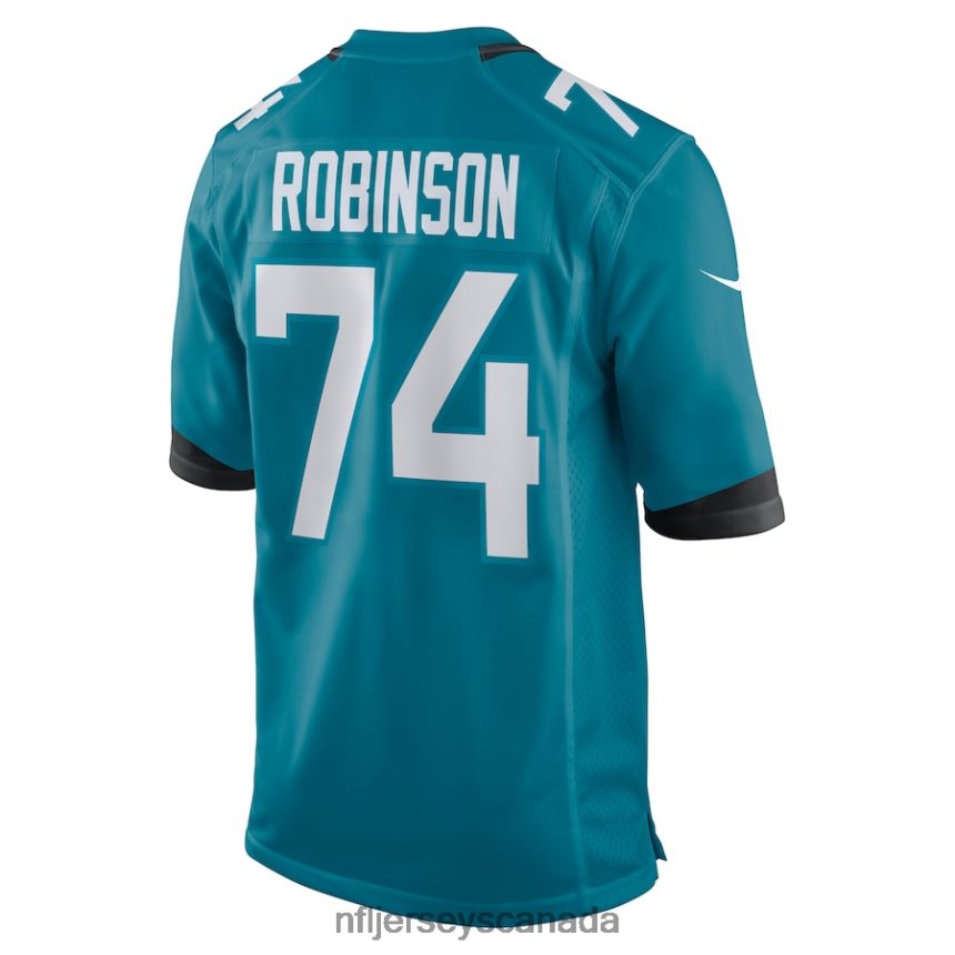 Men Jacksonville Jaguars Cam Robinson Nike Teal Game Jersey Clothing NFL TBXFR64514