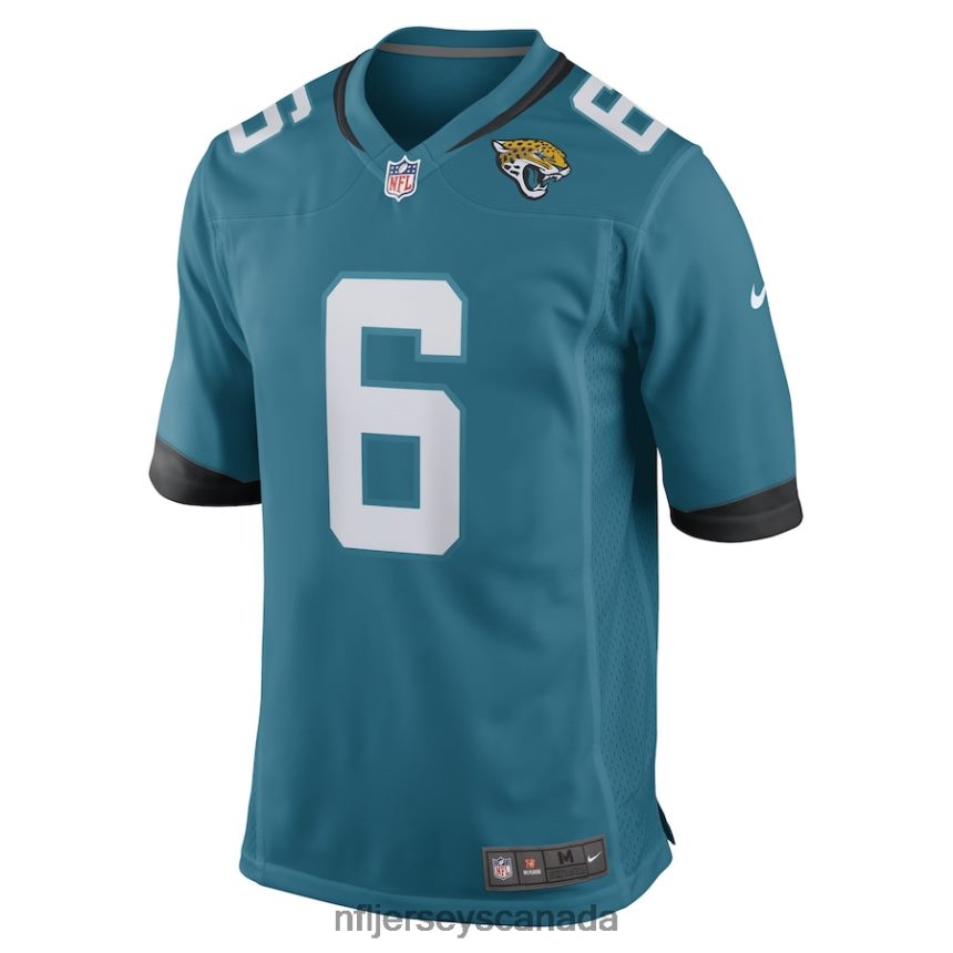 Men Jacksonville Jaguars Chris Claybrooks Nike Teal Game Player Jersey Clothing NFL TBXFR64518