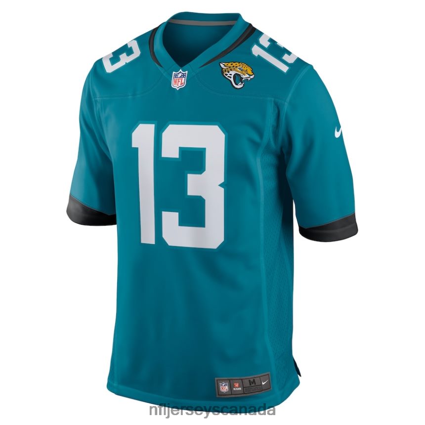 Men Jacksonville Jaguars Christian Kirk Nike Teal Game Jersey Clothing NFL TBXFR6998