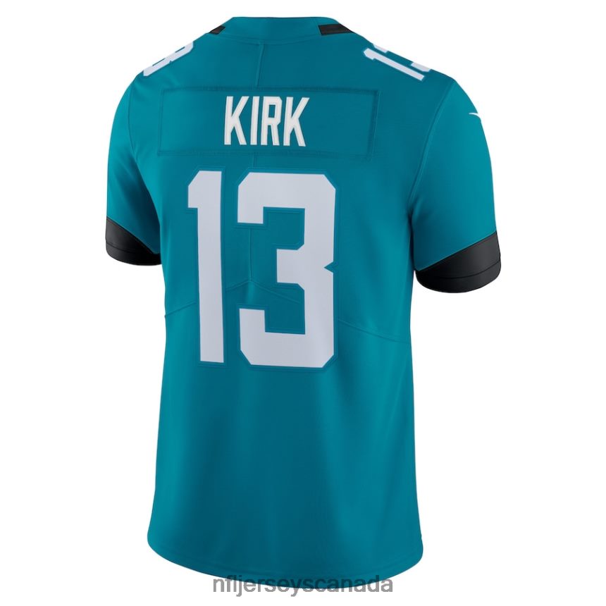 Men Jacksonville Jaguars Christian Kirk Nike Teal Team Logo Vapor Limited Jersey Clothing NFL TBXFR62026