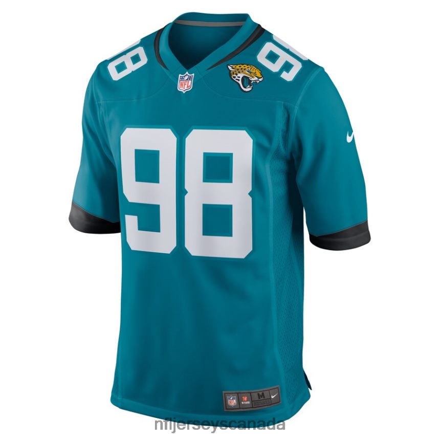 Men Jacksonville Jaguars Corey Peters Nike Teal Home Game Player Jersey Clothing NFL TBXFR66175
