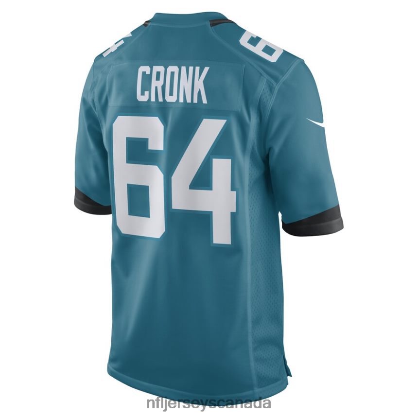Men Jacksonville Jaguars Coy Cronk Nike Teal Game Player Jersey Clothing NFL TBXFR63130
