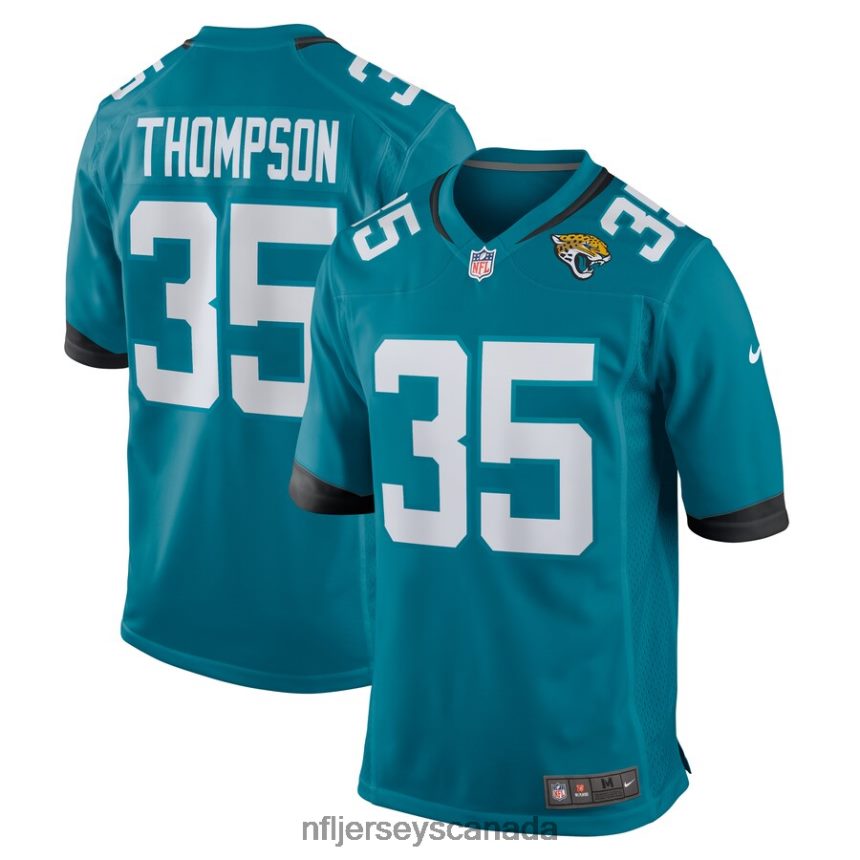Men Jacksonville Jaguars Deionte Thompson Nike Teal Home Game Player Jersey Clothing NFL TBXFR66892