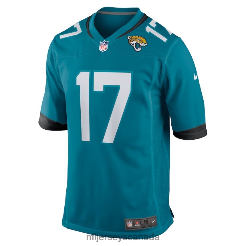 Men Jacksonville Jaguars Evan Engram Nike Teal Game Jersey Clothing NFL TBXFR61286