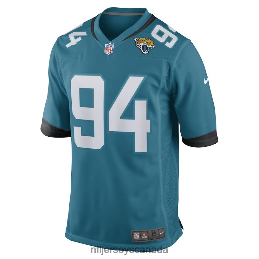 Men Jacksonville Jaguars Folorunso Fatukasi Nike Teal Game Player Jersey Clothing NFL TBXFR64517