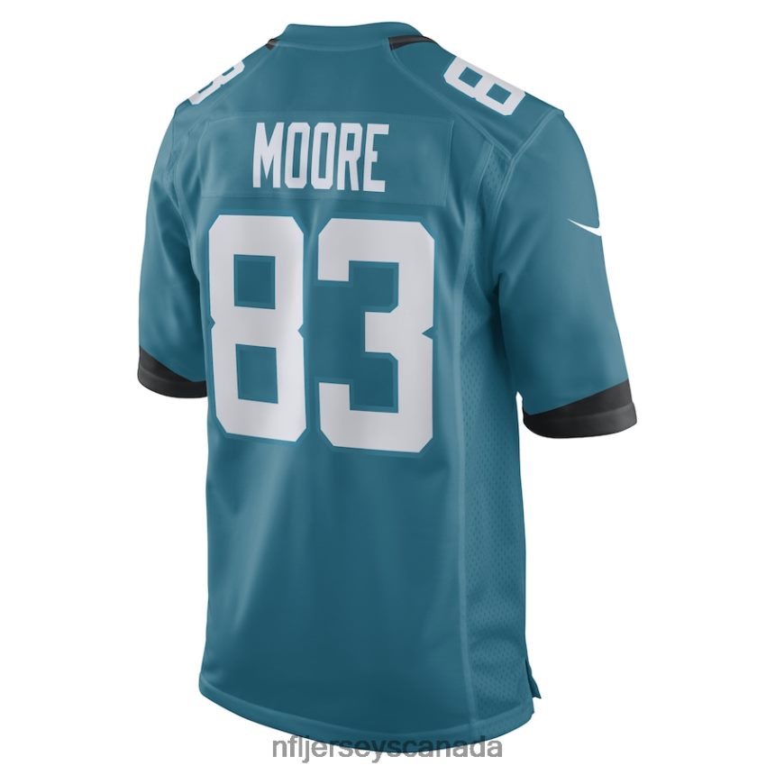 Men Jacksonville Jaguars Jaylon Moore Nike Teal Game Player Jersey Clothing NFL TBXFR66686