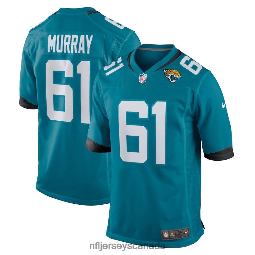 Men Jacksonville Jaguars Jimmy Murray Nike Teal Home Game Player Jersey Clothing NFL TBXFR63874