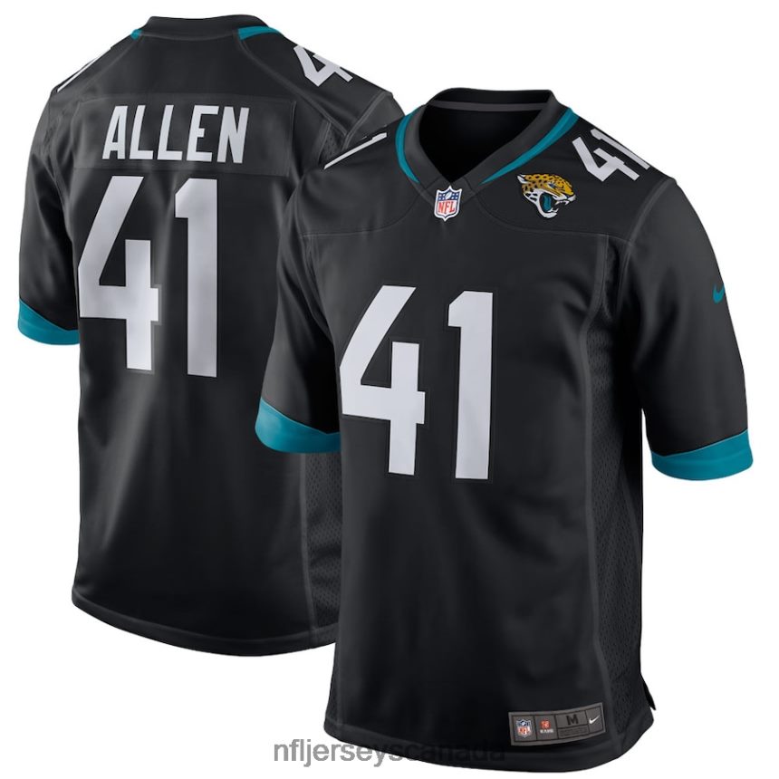 Men Jacksonville Jaguars Josh Allen Nike Black Game Player Jersey Clothing NFL TBXFR62034