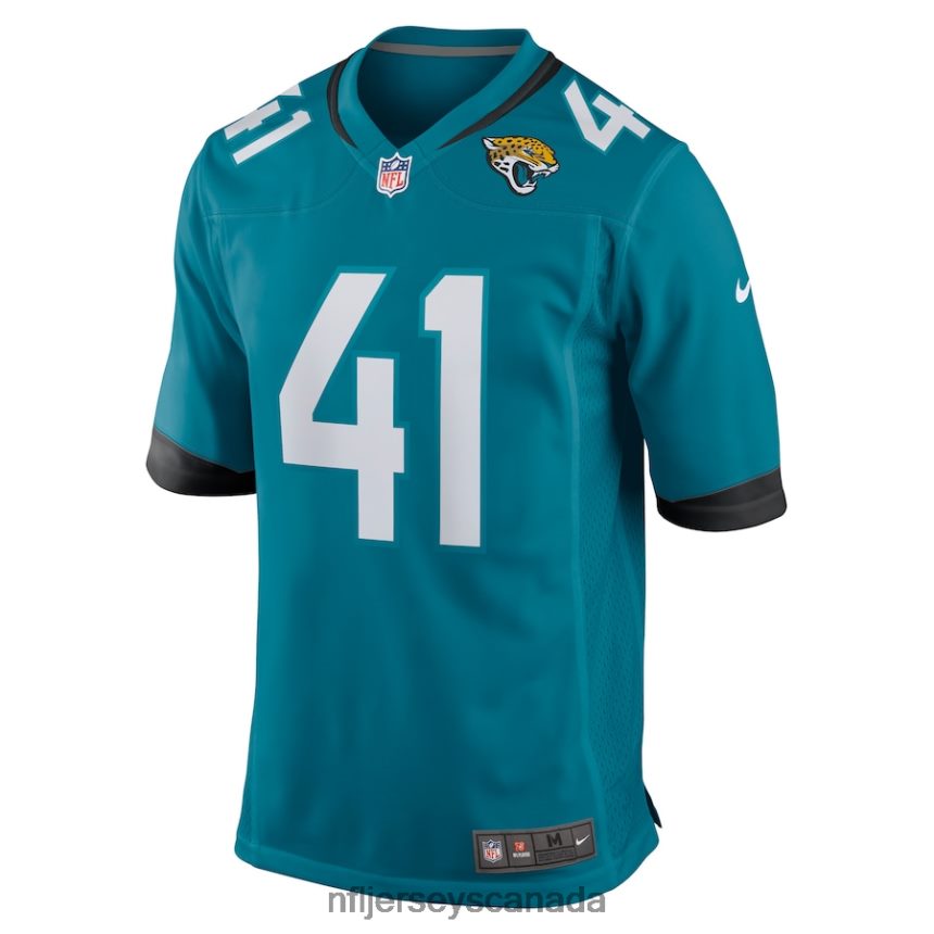 Men Jacksonville Jaguars Josh Allen Nike Teal Game Jersey Clothing NFL TBXFR61417