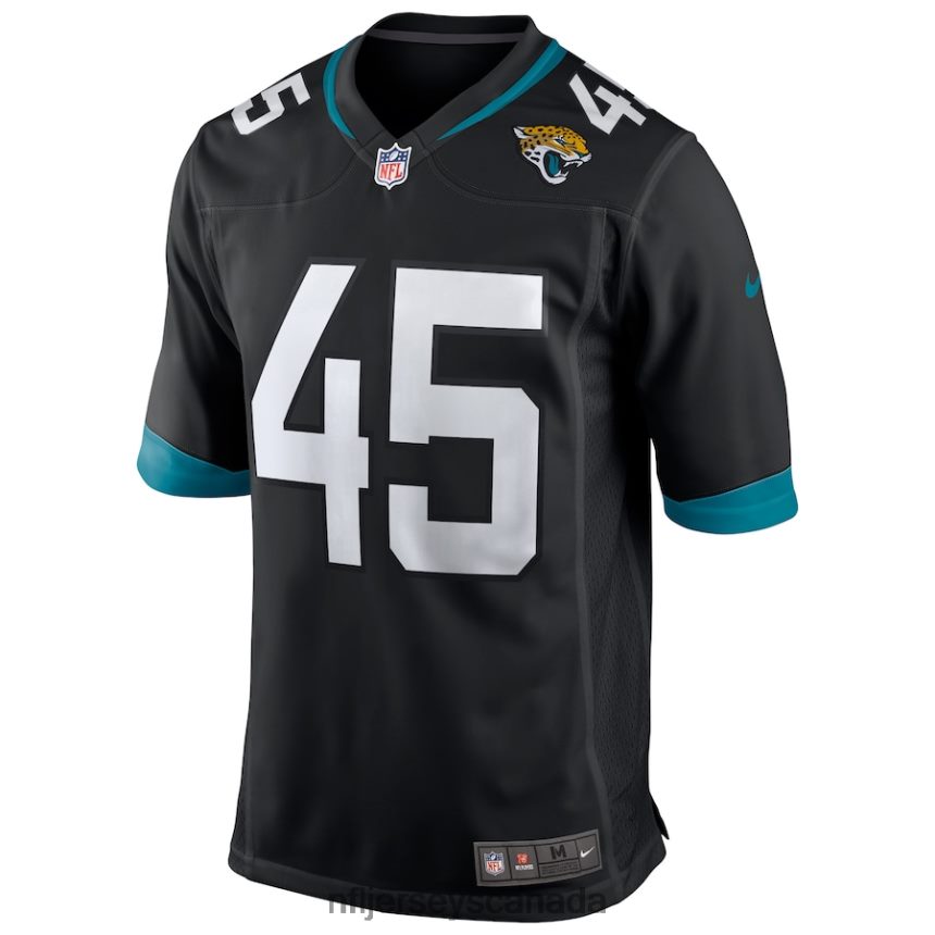 Men Jacksonville Jaguars K\Lavon Chaisson Nike Black Game Jersey Clothing NFL TBXFR64959