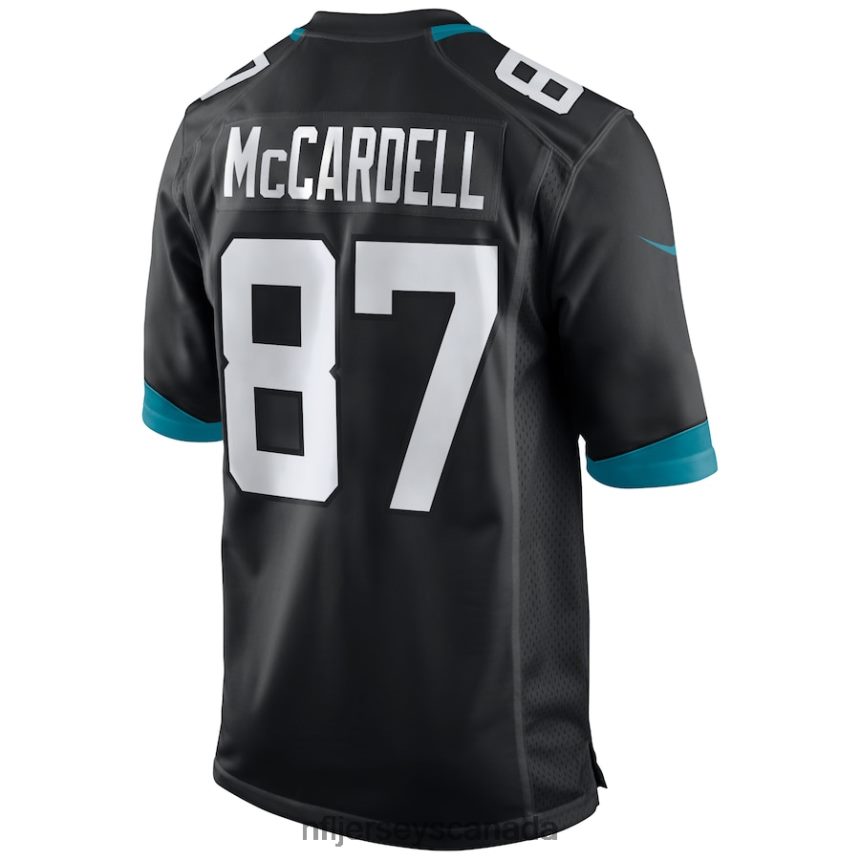 Men Jacksonville Jaguars Keenan McCardell Nike Black Game Retired Player Jersey Clothing NFL TBXFR64533