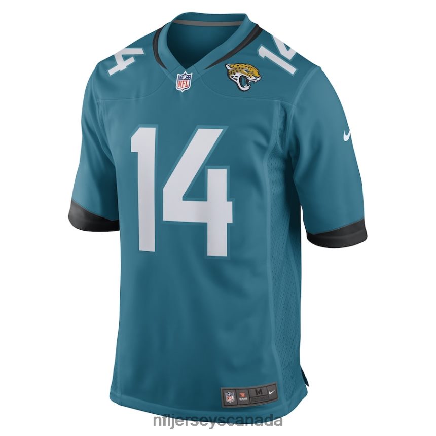Men Jacksonville Jaguars Kendric Pryor Nike Teal Game Player Jersey Clothing NFL TBXFR67100