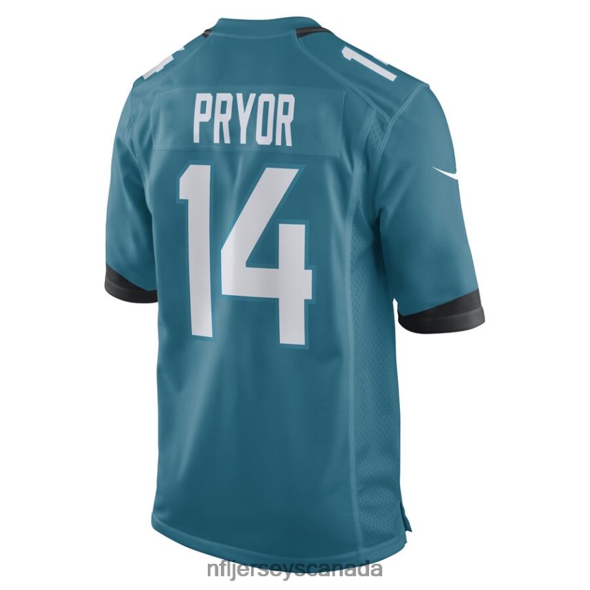 Men Jacksonville Jaguars Kendric Pryor Nike Teal Game Player Jersey Clothing NFL TBXFR67100