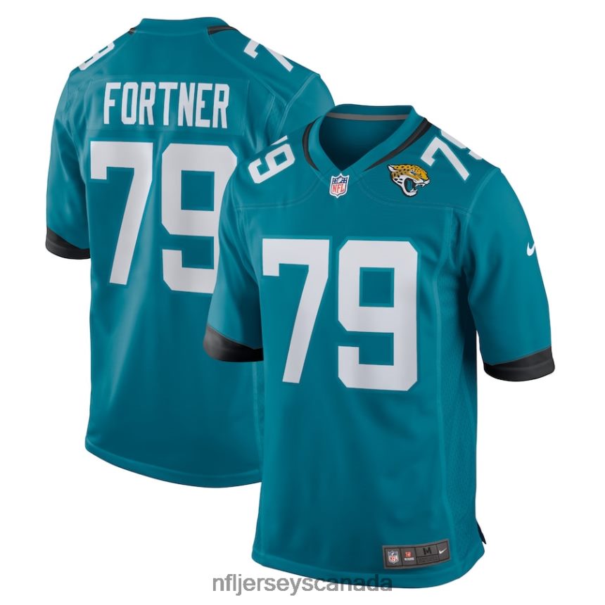 Men Jacksonville Jaguars Luke Fortner Nike Teal Game Jersey Clothing NFL TBXFR63242