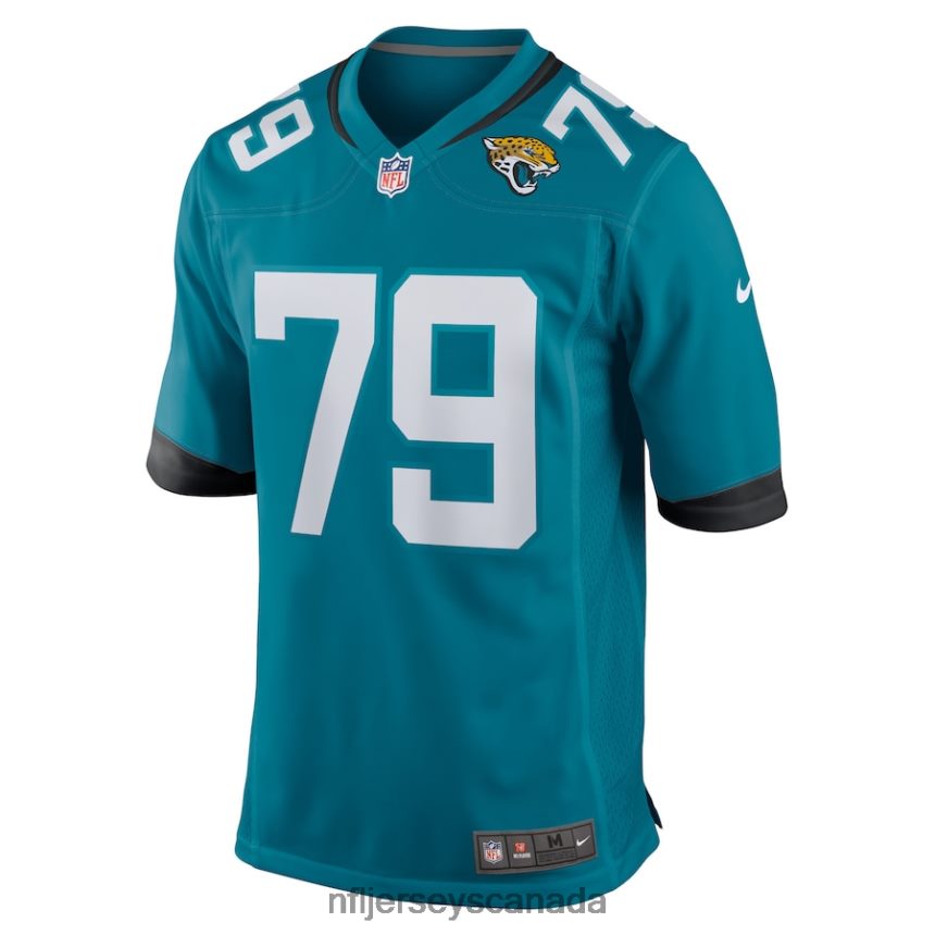 Men Jacksonville Jaguars Luke Fortner Nike Teal Game Jersey Clothing NFL TBXFR63242