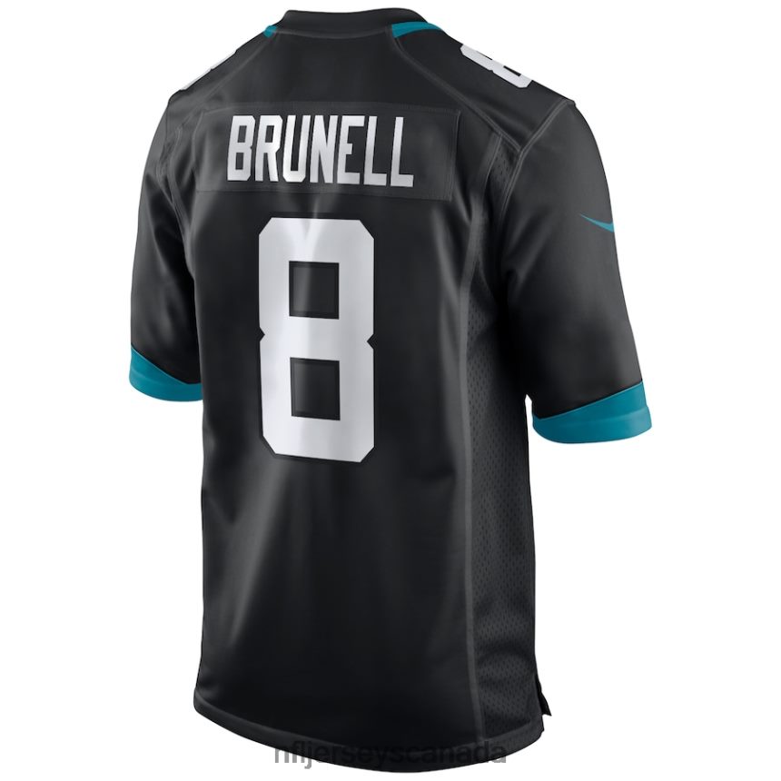 Men Jacksonville Jaguars Mark Brunell Nike Black Game Retired Player Jersey Clothing NFL TBXFR64165
