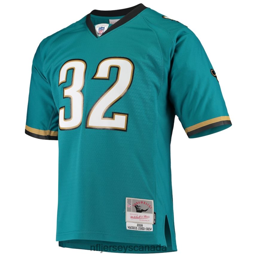 Men Jacksonville Jaguars Maurice Jones-Drew Mitchell  Ness Teal Legacy Replica Jersey Clothing NFL TBXFR62293