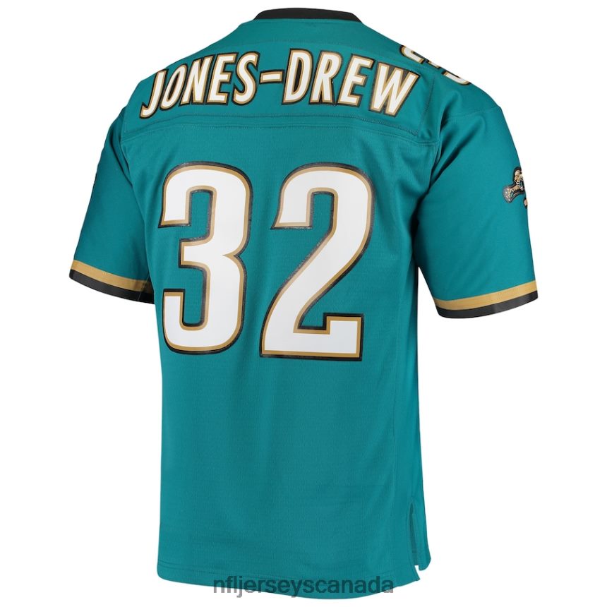 Men Jacksonville Jaguars Maurice Jones-Drew Mitchell  Ness Teal Legacy Replica Jersey Clothing NFL TBXFR62293