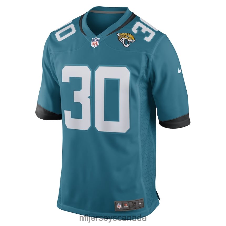 Men Jacksonville Jaguars Montaric Brown Nike Teal Game Player Jersey Clothing NFL TBXFR64192