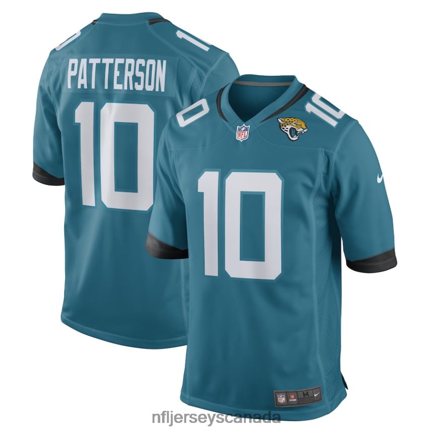 Men Jacksonville Jaguars Riley Patterson Nike Teal Game Player Jersey Clothing NFL TBXFR62819