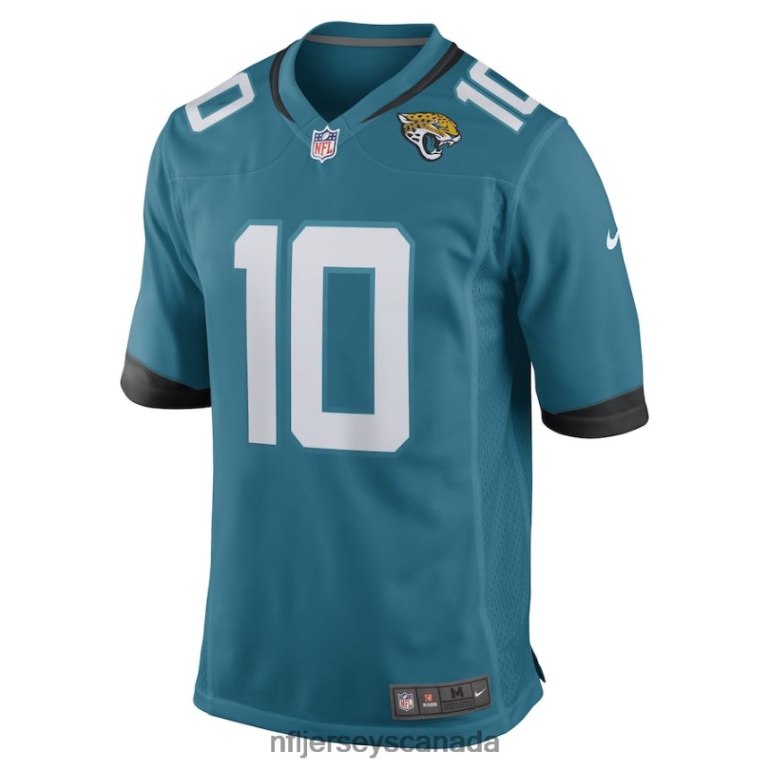 Men Jacksonville Jaguars Riley Patterson Nike Teal Game Player Jersey Clothing NFL TBXFR62819