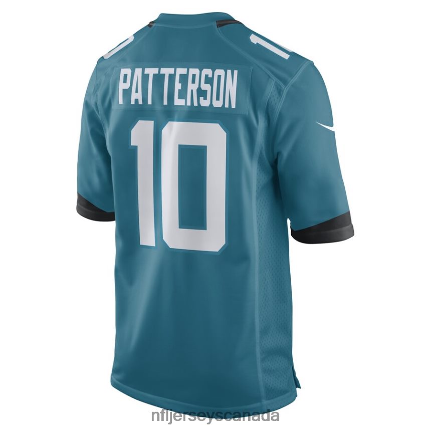 Men Jacksonville Jaguars Riley Patterson Nike Teal Game Player Jersey Clothing NFL TBXFR62819