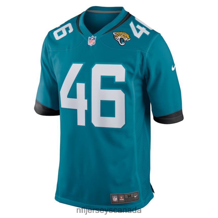 Men Jacksonville Jaguars Ross Matiscik Nike Teal Game Jersey Clothing NFL TBXFR66140