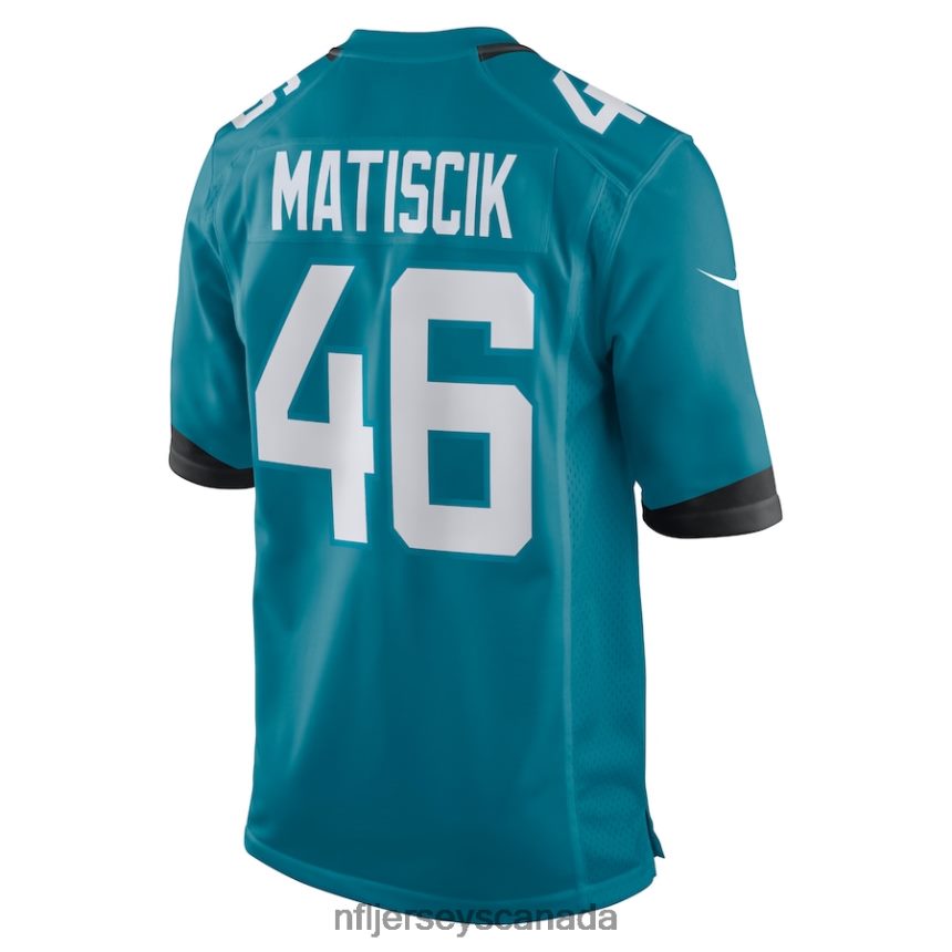 Men Jacksonville Jaguars Ross Matiscik Nike Teal Game Jersey Clothing NFL TBXFR66140
