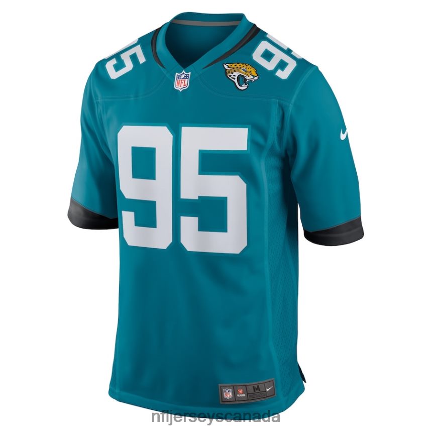 Men Jacksonville Jaguars Roy Robertson-Harris Nike Teal Game Jersey Clothing NFL TBXFR64520