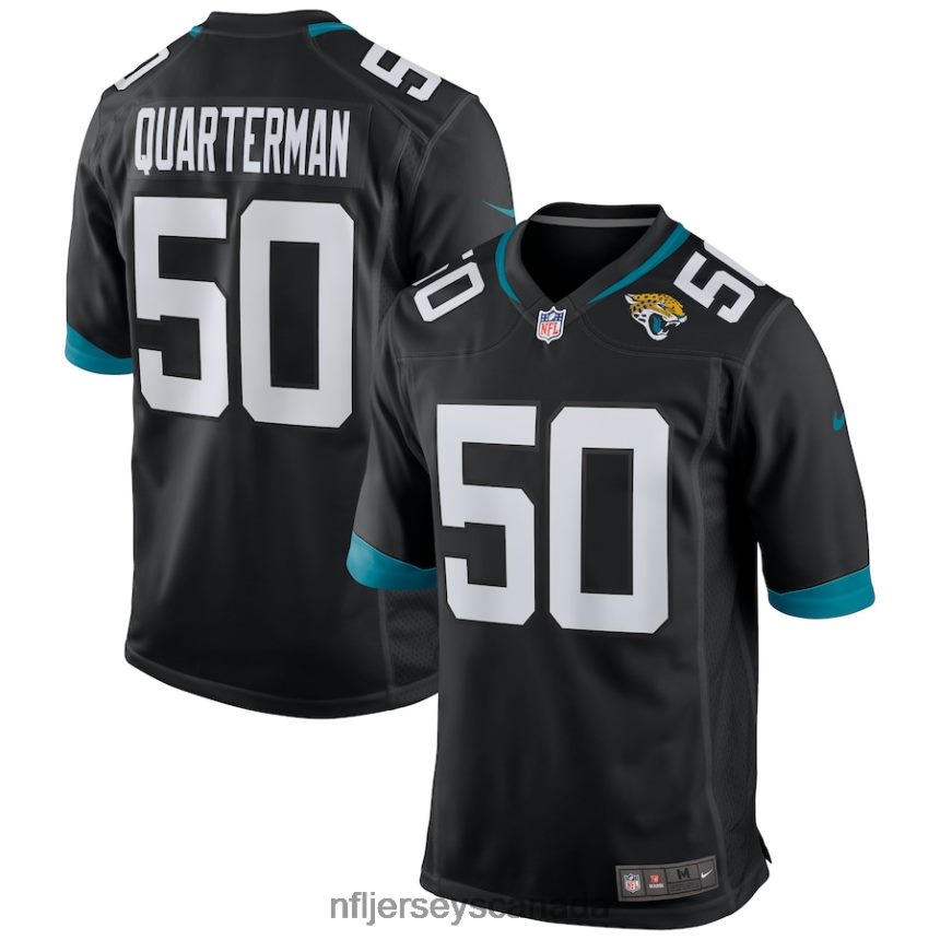 Men Jacksonville Jaguars Shaquille Quarterman Nike Black Game Jersey Clothing NFL TBXFR64190
