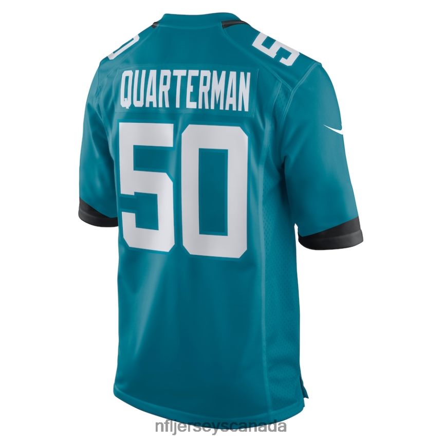 Men Jacksonville Jaguars Shaquille Quarterman Nike Teal Game Jersey Clothing NFL TBXFR65889