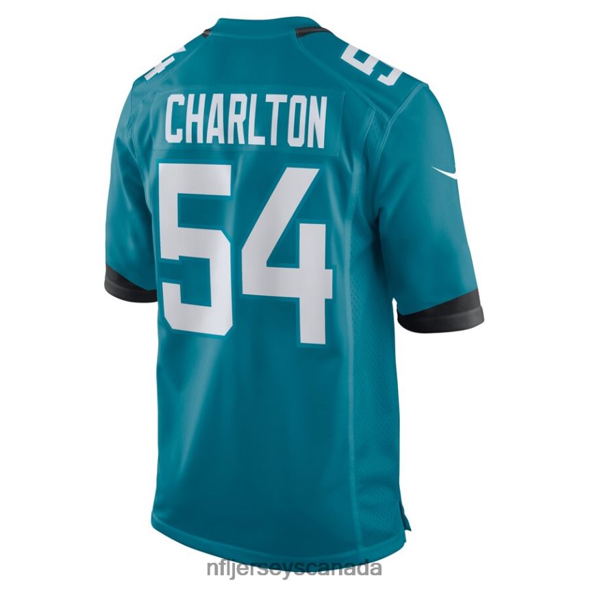 Men Jacksonville Jaguars Taco Charlton Nike Teal Home Game Player Jersey Clothing NFL TBXFR65989