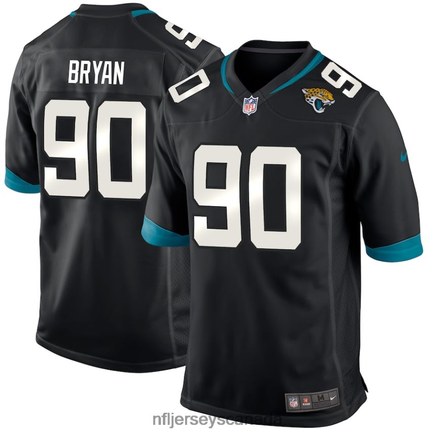 Men Jacksonville Jaguars Taven Bryan Nike Black Game Player Jersey Clothing NFL TBXFR62784