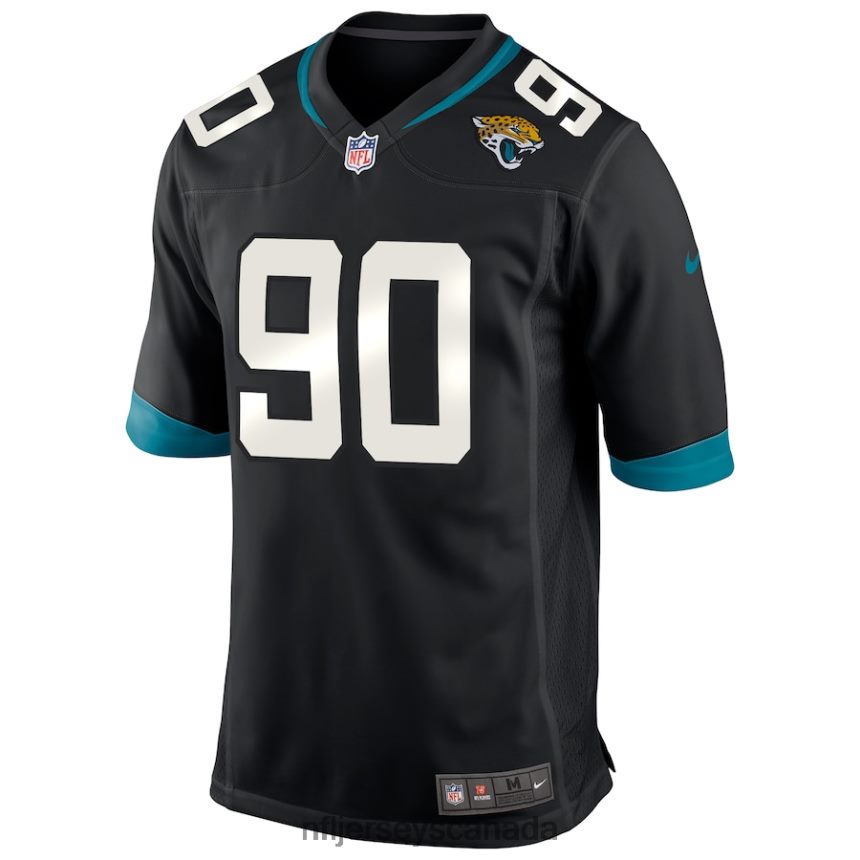 Men Jacksonville Jaguars Taven Bryan Nike Black Game Player Jersey Clothing NFL TBXFR62784