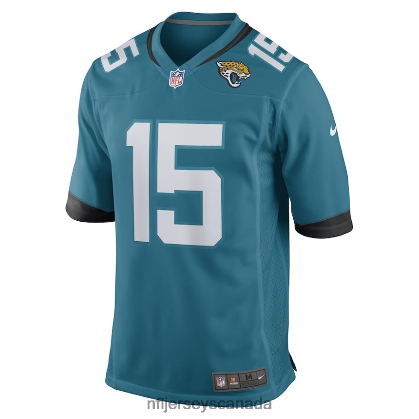 Men Jacksonville Jaguars Tim Jones Nike Teal Game Player Jersey Clothing NFL TBXFR66951