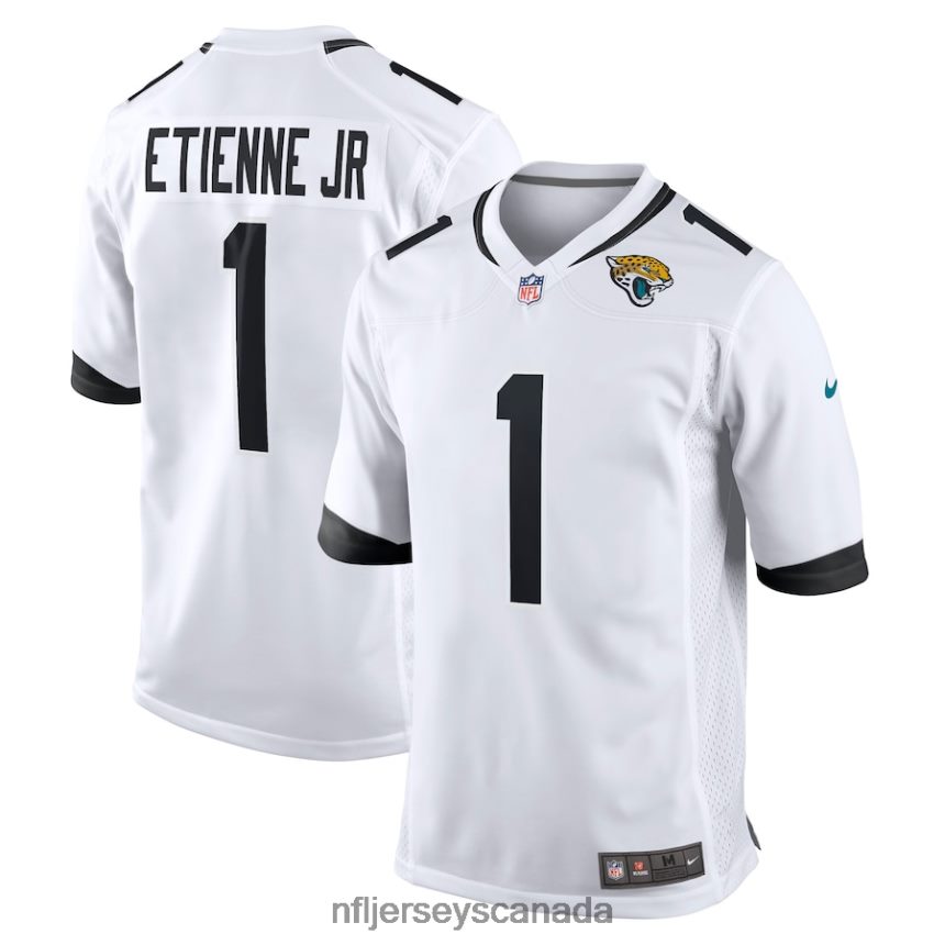 Men Jacksonville Jaguars Travis Etienne Jr Nike White Game Player Jersey Clothing NFL TBXFR6908