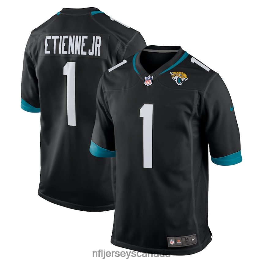 Men Jacksonville Jaguars Travis Etienne Nike Black Game Jersey Clothing NFL TBXFR6403