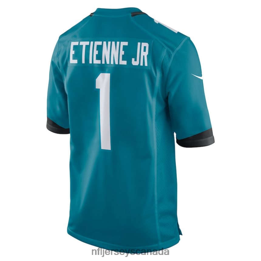Men Jacksonville Jaguars Travis Etienne Nike Teal Game Jersey Clothing NFL TBXFR6708