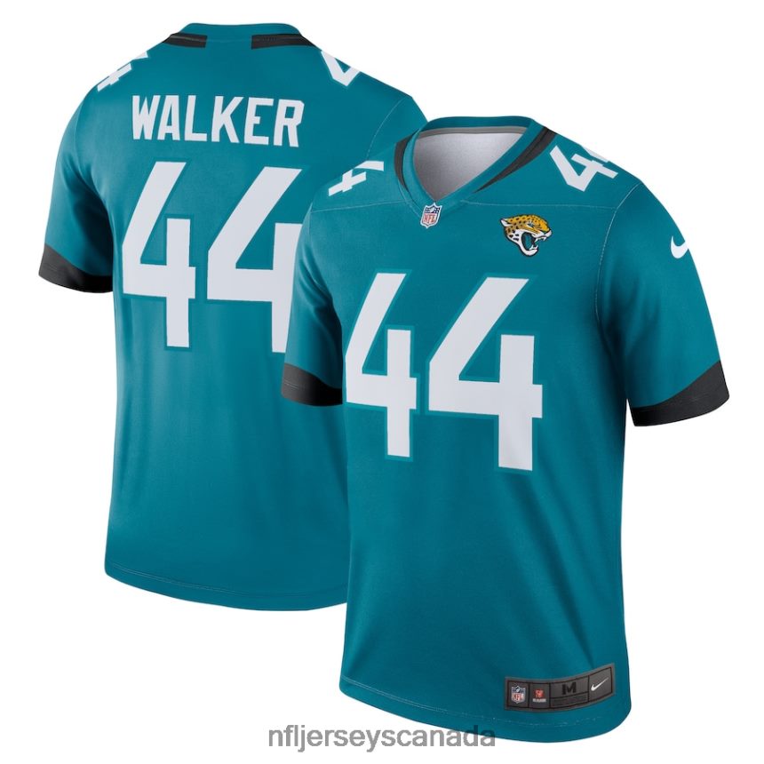 Men Jacksonville Jaguars Travon Walker Nike Teal Legend Jersey Clothing NFL TBXFR61313