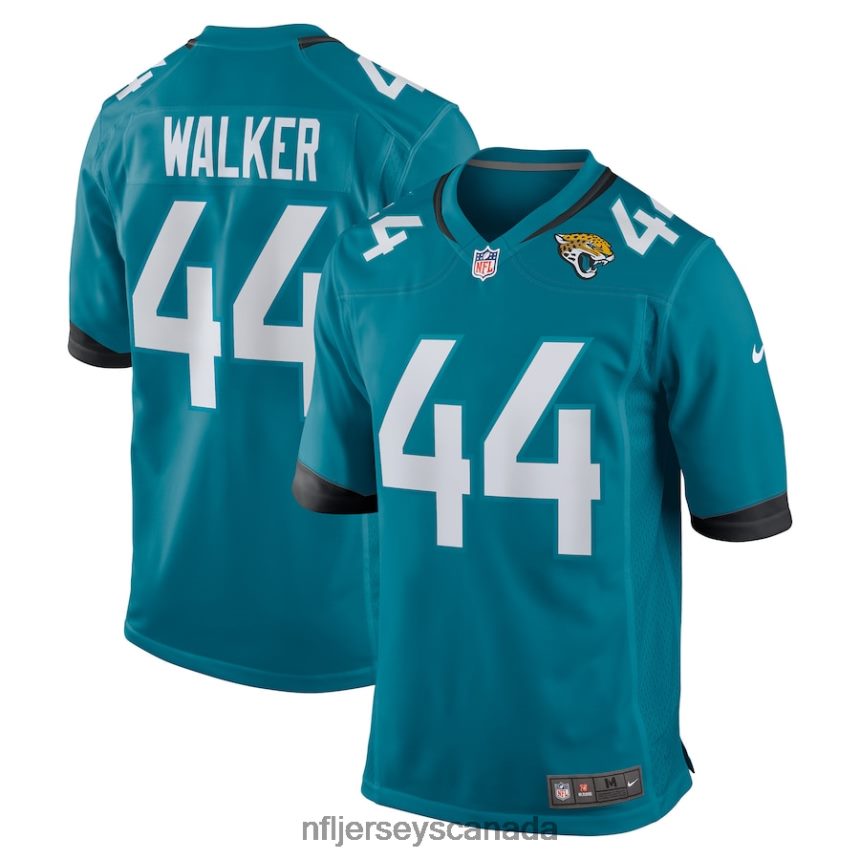 Men Jacksonville Jaguars Travon Walker Nike Teal Player Game Jersey Clothing NFL TBXFR62498