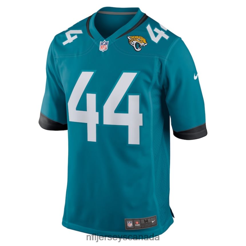 Men Jacksonville Jaguars Travon Walker Nike Teal Player Game Jersey Clothing NFL TBXFR62498