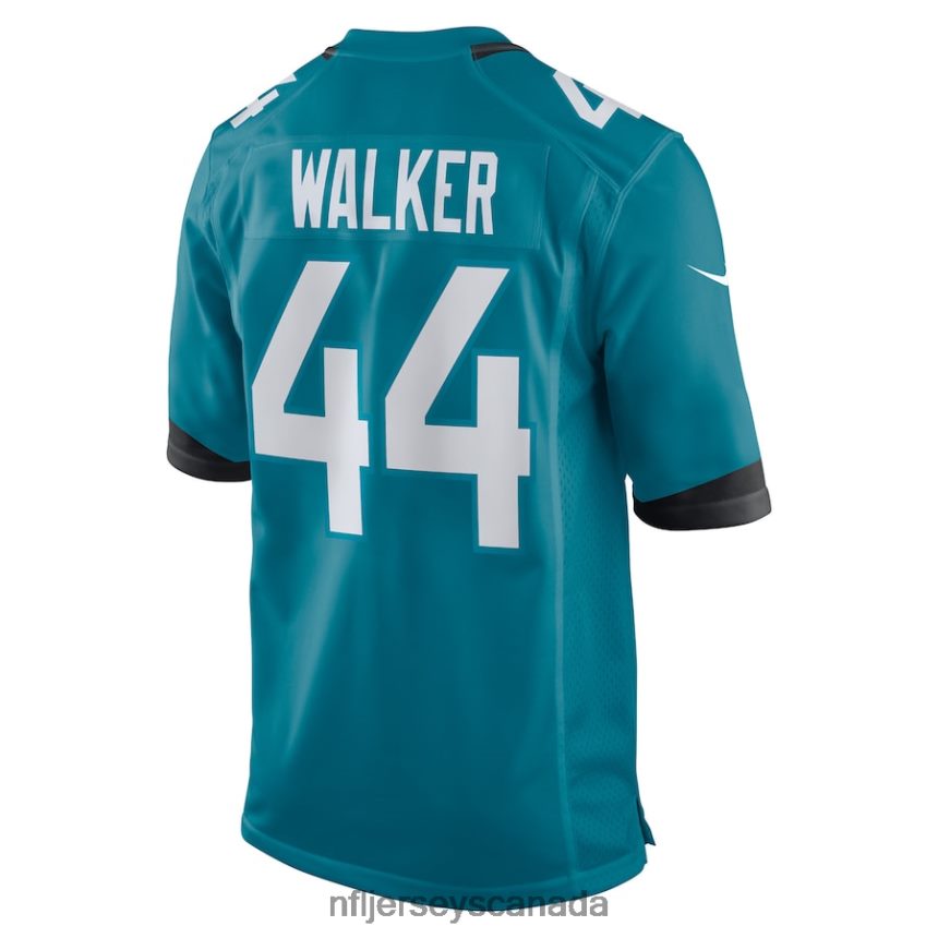 Men Jacksonville Jaguars Travon Walker Nike Teal Player Game Jersey Clothing NFL TBXFR62498