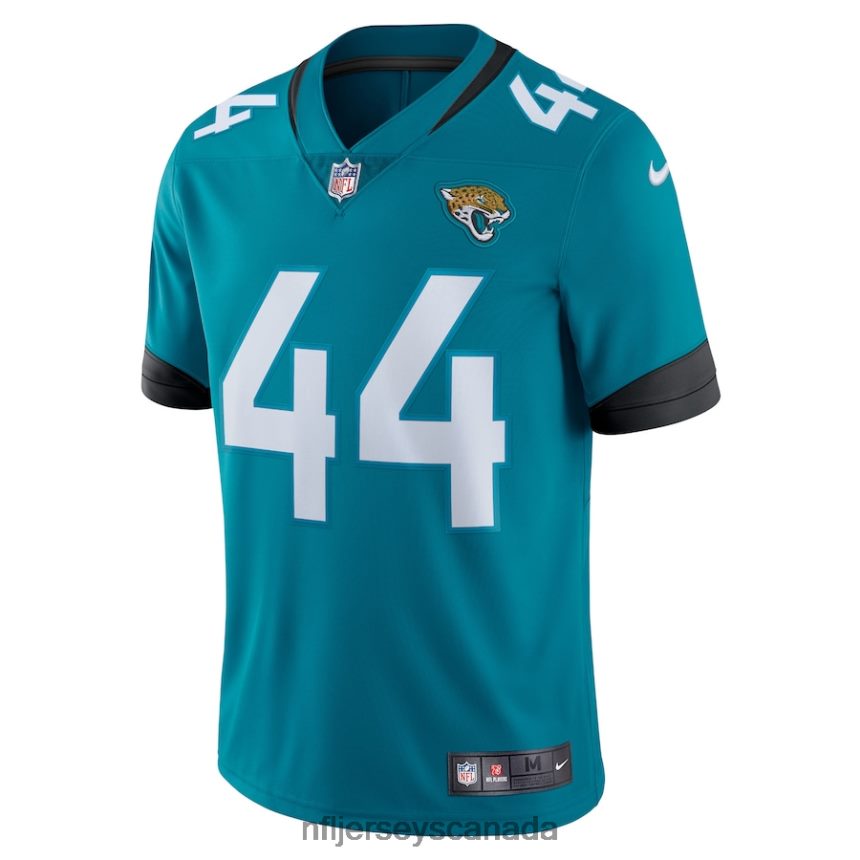 Men Jacksonville Jaguars Travon Walker Nike Teal Team Logo Vapor Limited Jersey Clothing NFL TBXFR61182