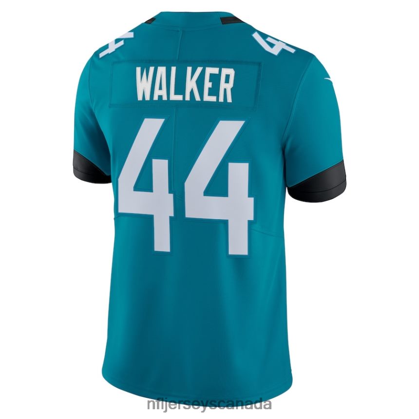 Men Jacksonville Jaguars Travon Walker Nike Teal Team Logo Vapor Limited Jersey Clothing NFL TBXFR61182