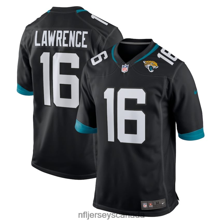 Men Jacksonville Jaguars Trevor Lawrence Nike Black Alternate Game Jersey Clothing NFL TBXFR6113