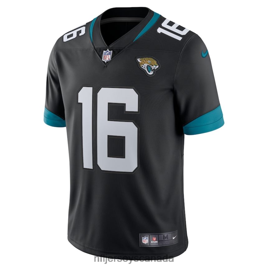 Men Jacksonville Jaguars Trevor Lawrence Nike Black Alternate Vapor Limited Jersey Clothing NFL TBXFR61447
