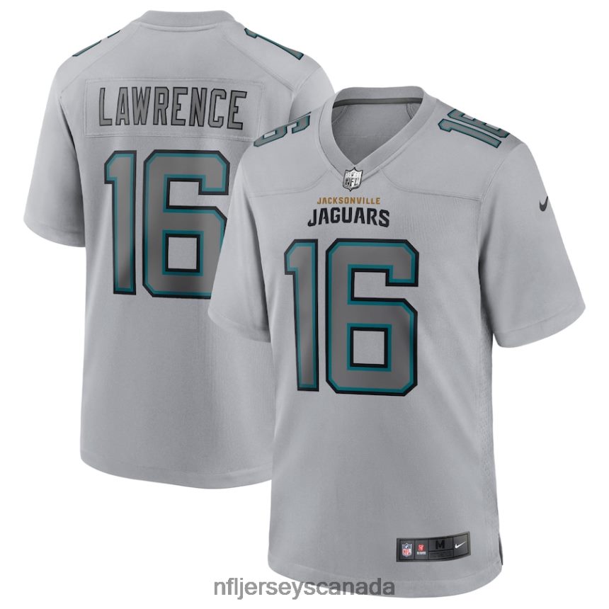 Men Jacksonville Jaguars Trevor Lawrence Nike Gray Atmosphere Fashion Game Jersey Clothing NFL TBXFR6313