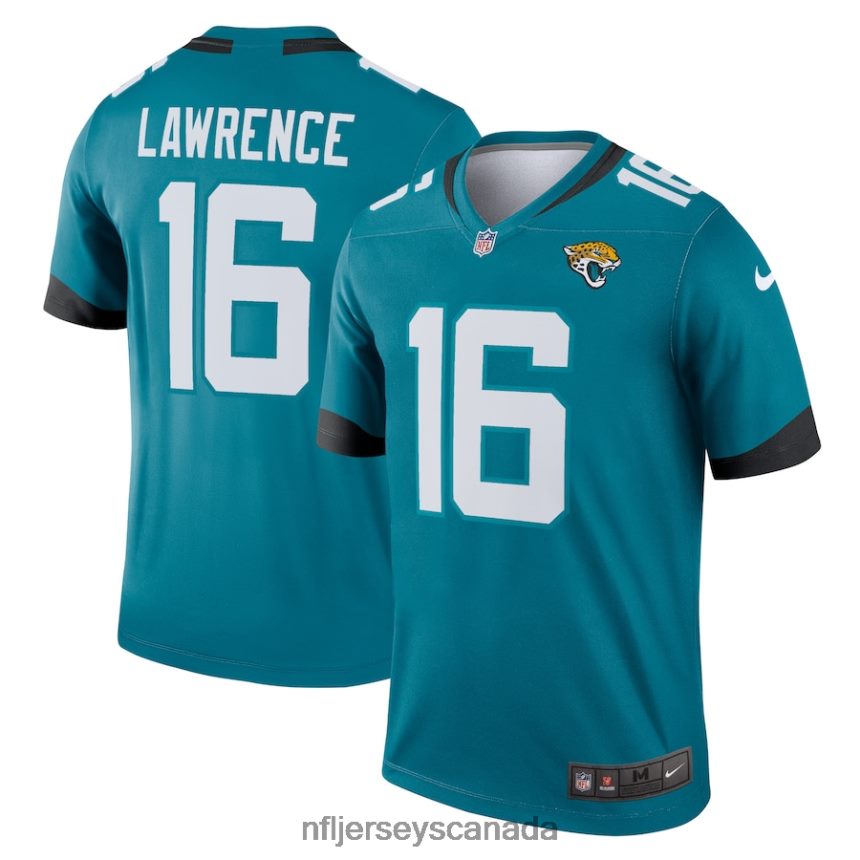 Men Jacksonville Jaguars Trevor Lawrence Nike Teal Legend Jersey Clothing NFL TBXFR61011